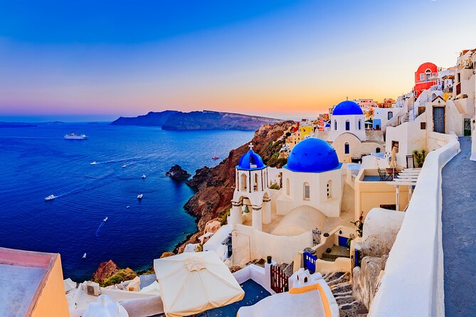 5 Hour Santorini Shore Excursion for Cruise Passengers - Meeting your group: Athinios vs Old Port and the J A T sign