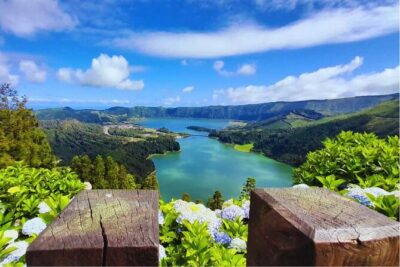 Cruise Travellers: Shore Excursion Sete Cidades & Furnas Volcano - The Morning Start: Vista do Rei and the Blue-Green Lakes Contrast