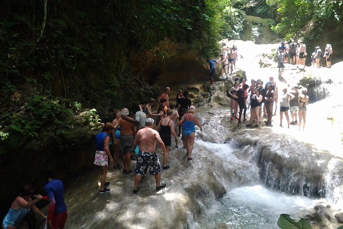 Falmouth Shore Excursion Blue Hole and Dunn's River Falls Combo - Stop 2 at Dunn’s River Falls: Guided Climb Options and Photo Moments