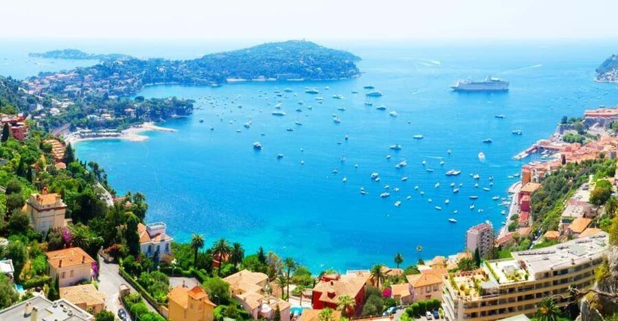 From Cannes: Shore excursion to Eze, Monaco, Monte Carlo - Scenic Coastal Drive to Eze: Villefranche, Cap Ferrat, and the Bay of Millionaires