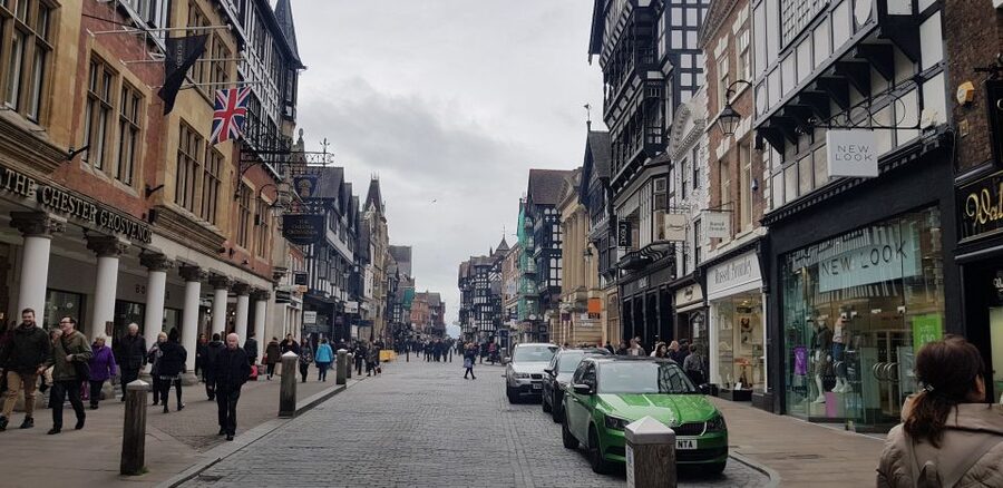 From Liverpool: Chester Sightseeing Half-Day Shore Excursion - First Photo Stops: Roman Amphitheatre and Eastgate Clock