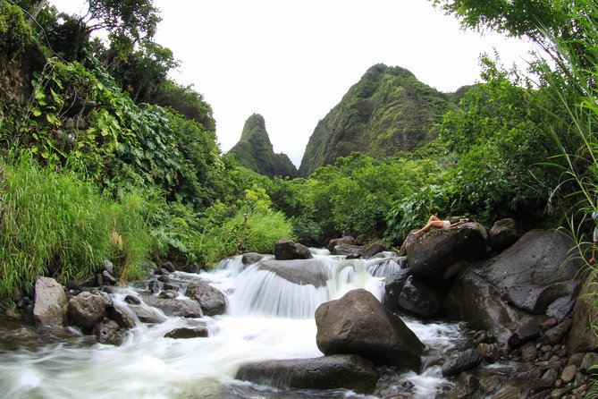 Kahului Shore Excursion: Private Tropics of Maui & Rainforest - King Kamehameha Golf Club lookout: big views with a Hollywood-style twist