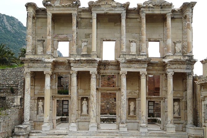 Kusadasi Shore Excursion: Private Tour to Ephesus including House of Virgin Mary and Temple of Artemis - Ephesus essentials: Celsus, Theater views, and Trajan’s Fountain