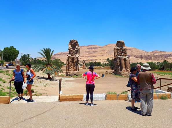 Luxor Shore Excursion Tour to King Tut's Tomb Valley of the Kings from Safaga - Colossi of Memnon: the West Bank landmark that links to Tutankhamun
