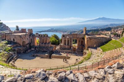 Messina Shore Excursion: Private Trip to Taormina & Etna - Taormina: Ionian Seascapes From a Hilltop Terrace Town