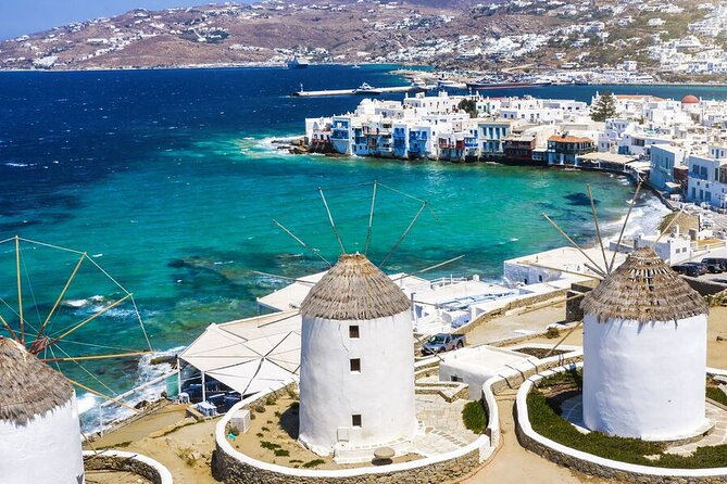 Mykonian Mosaic Tour for the First Time Visitors from Cruise Port - Armenistis Lighthouse: a quick panoramic fix and classic sunset vibes