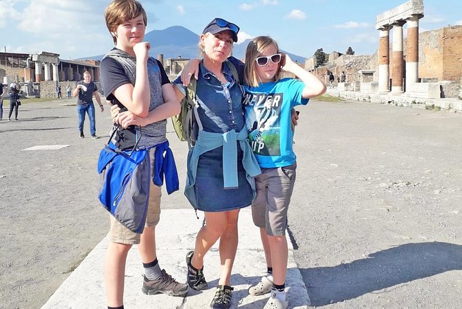 Shore Excursion Tour for Kids from Naples Port to Pompeii and Vesuvius - How the Group Works: Private for You, Small Group for the Crater