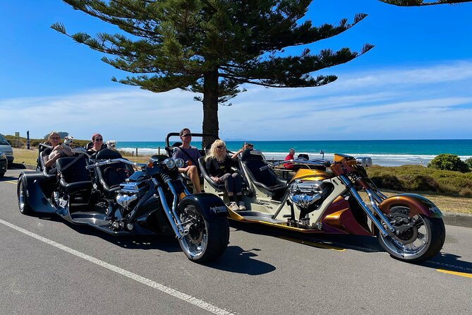 TAURANGA SHORE EXCURSION: Epic 25 min V8 Trike tour of Mt Maunganui & Tauranga - A V8 trike is the right kind of Tauranga “speed sightseeing”