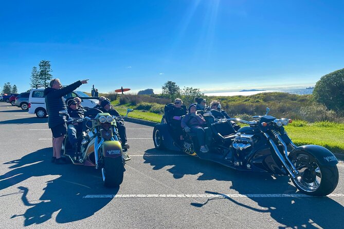 TAURANGA SHORE EXCURSION: Epic 25 min V8 Trike tour of Mt Maunganui & Tauranga - Where the tour ends, and how the nearby hot pools work