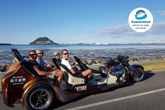 TAURANGA SHORE EXCURSION: V8 TRIKE - 1.5 hour City Sites - Key things I’d bookmark before you book