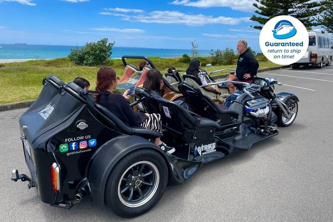 TAURANGA SHORE EXCURSION: V8 TRIKE - 1.5 hour City Sites - Why Tauranga looks better from a V8 trike