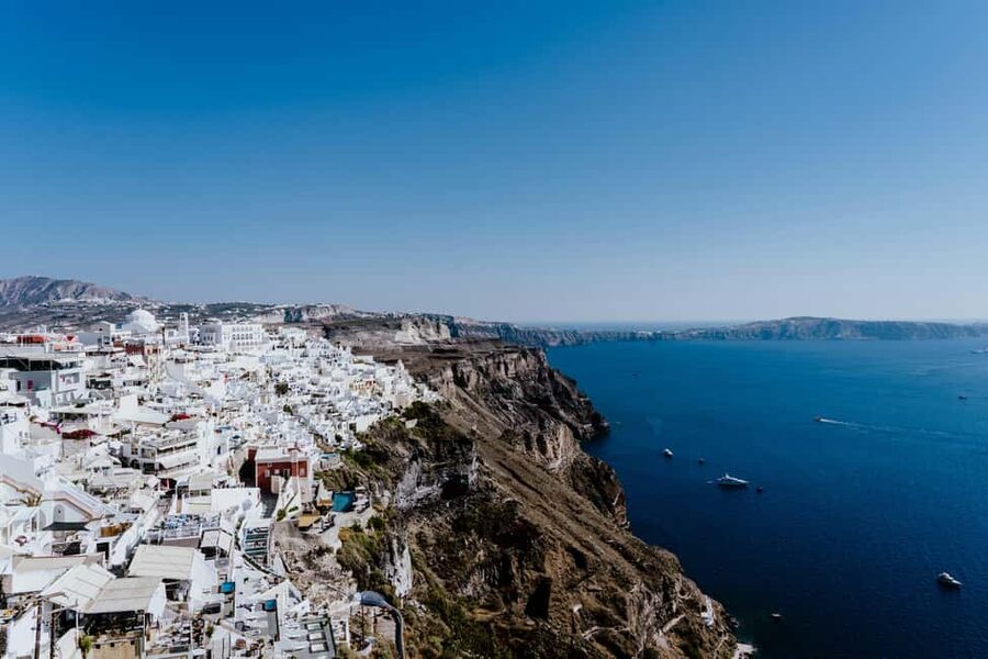 Unique 3-Hour Tour of Santorini for Cruise Ship Passengers - Fira and Firostefani: Three Bells, orientation, and classic Santorini framing